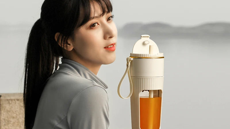 340ML portable Juicer Wireless with straw Electric Blender for juice milkshake ce cube food supplement Smoothie Mixer