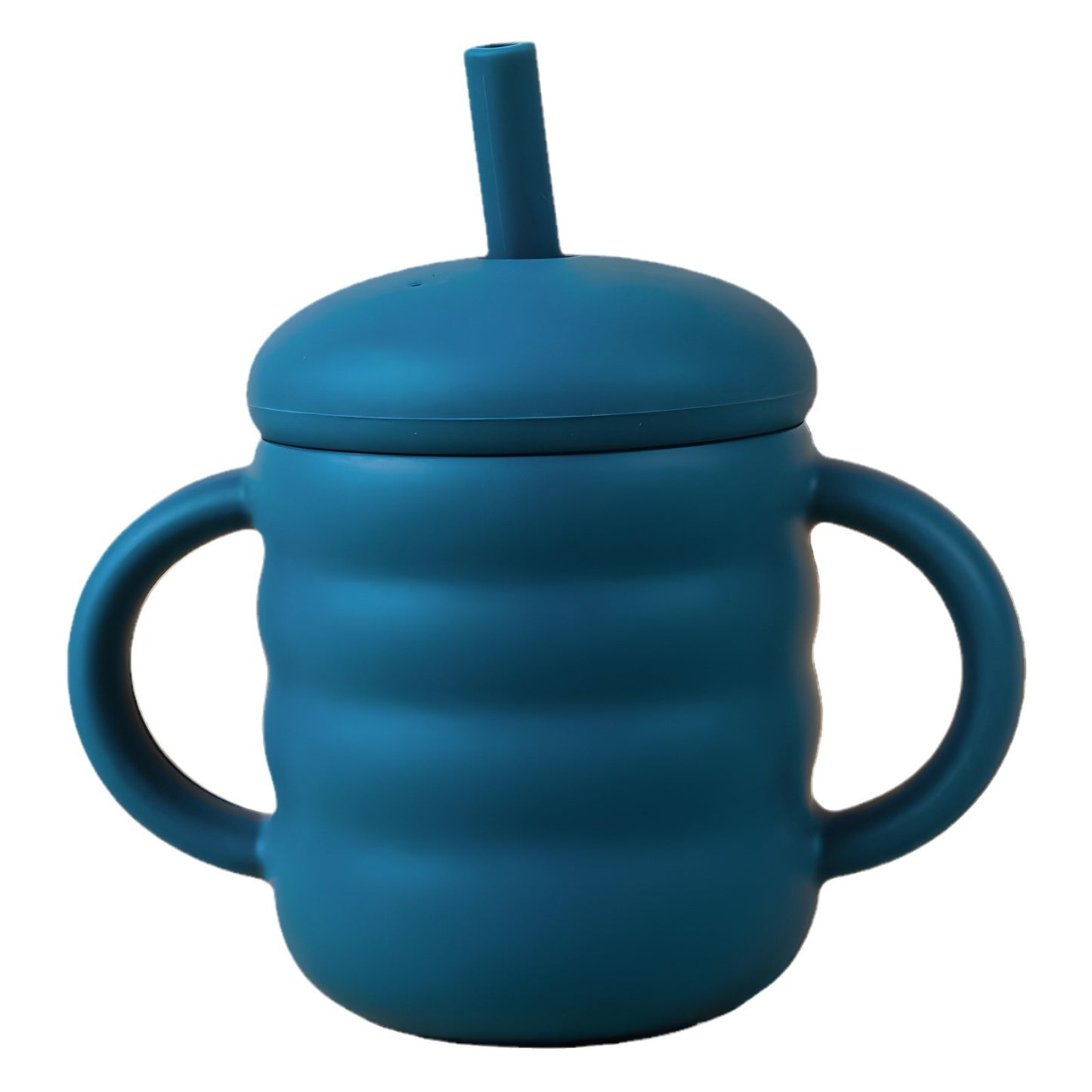 Cross-border New Corrugated Baby Cups Silicone Drinking Cups Fall-resistant High Temperature Resistant Children's Cups Baby Cups Wholesale