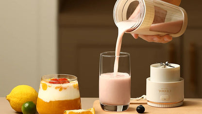 340ML portable Juicer Wireless with straw Electric Blender for juice milkshake ce cube food supplement Smoothie Mixer