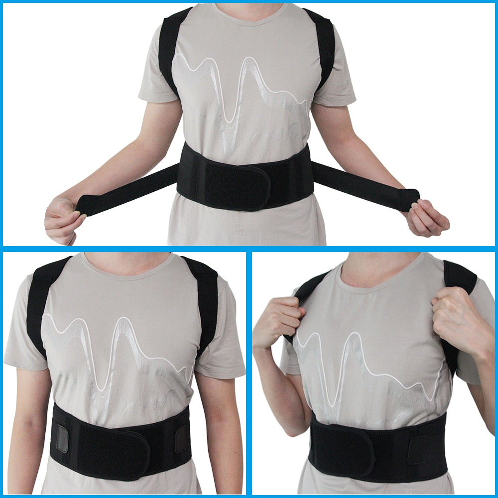 Magnetic Therapy Posture Corrector Brace Shoulder Back Support Belt for Men Women Braces & Supports Belt Shoulder Posture